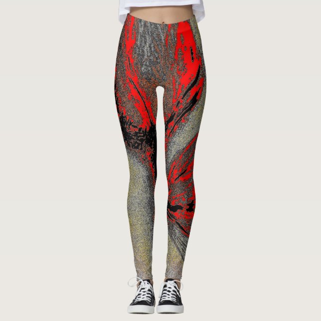 Dragon Fire Leggings – Mythic Fantasy Pattern (Frente)