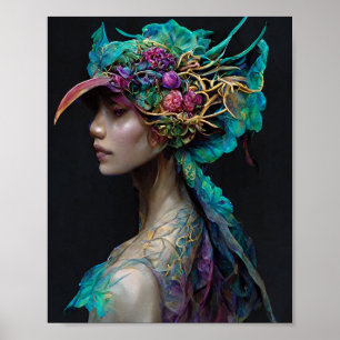 Dragon Girl 2 Fantasy Art Poster