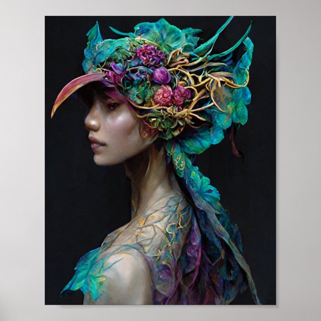 Dragon Girl 2 Fantasy Art Poster (Frente)