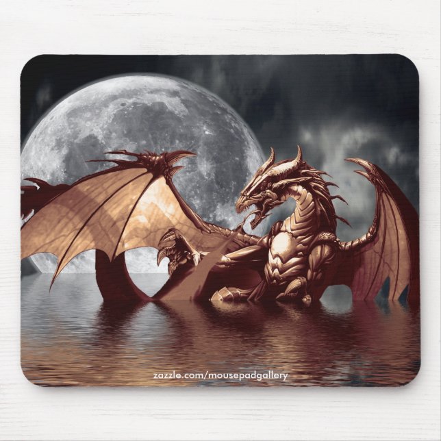 Dragon & Moon Mousepad (Frente)