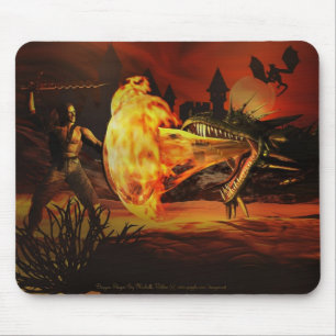 Dragon Slayer Por Michelle Wilder Mousepad