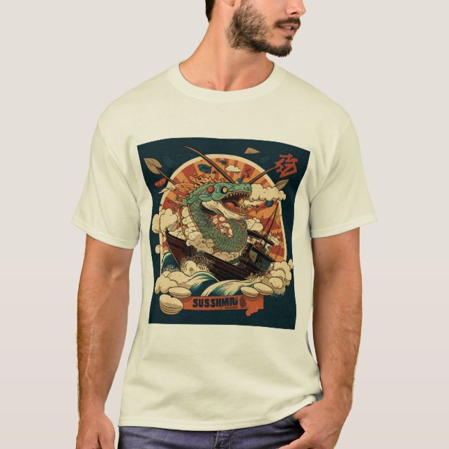Dragon Sushi T-shirt (Frente)