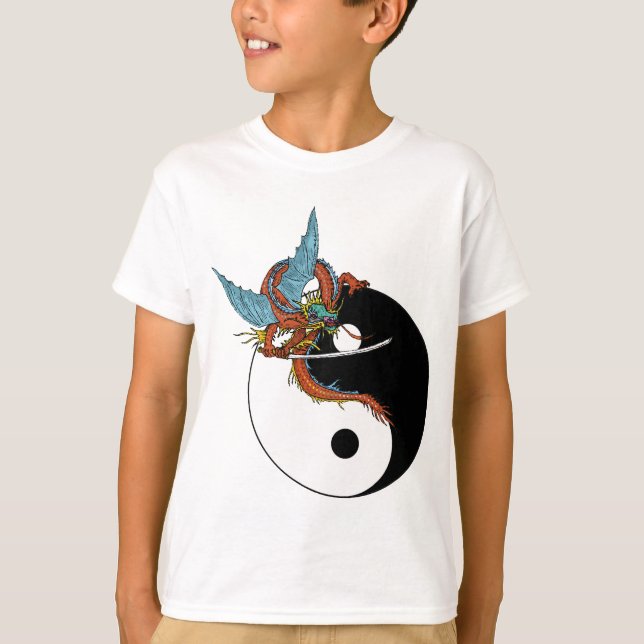 Dragon Yin Yang T-Shirt (Frente)