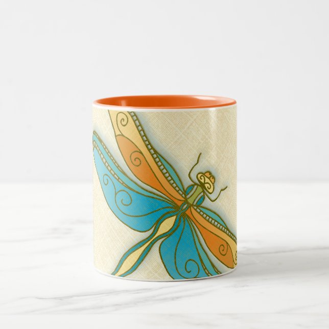 Dragonfly 11 oz, caneca de dois tons (Centro)