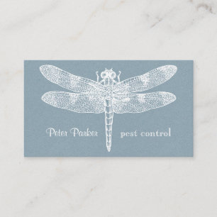 Dragonfly Cartão de visita   orquídea faux flannel