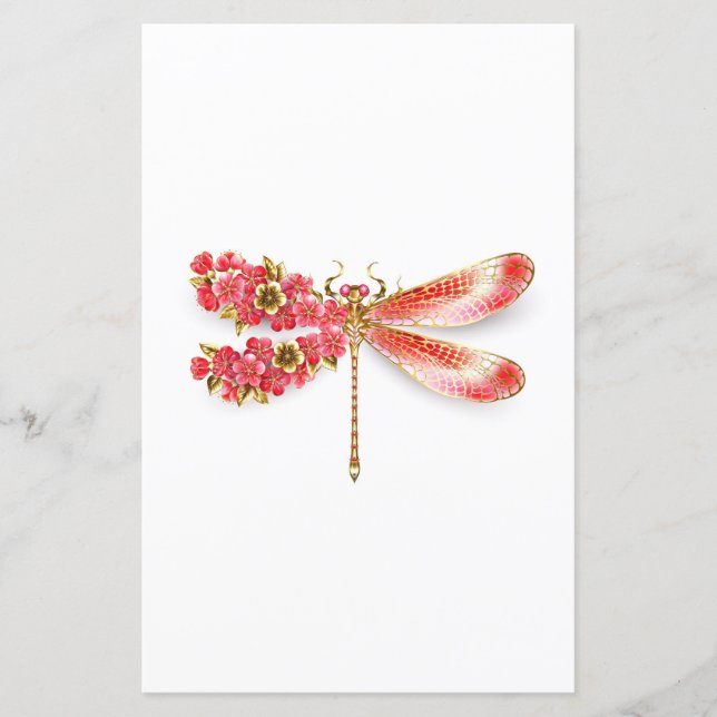 Dragonfly com joalheria sakura (Frente)