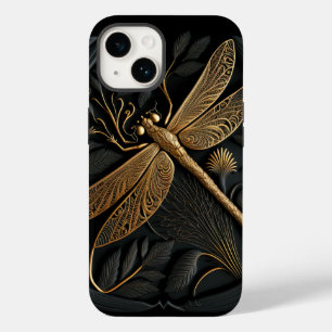 Dragonfly de Ouro Elegante em Filigrana de Bronze