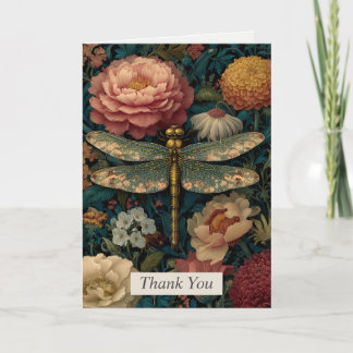 Dragonfly e Cartões de agradecimentos Colorida Flo