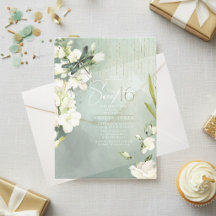 Dragonfly Floral Sweet 16 Sage Verde ID1310