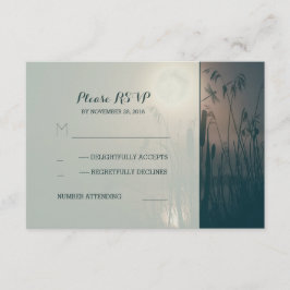 Dragonfly marsh e cheio moon casamento RSVP