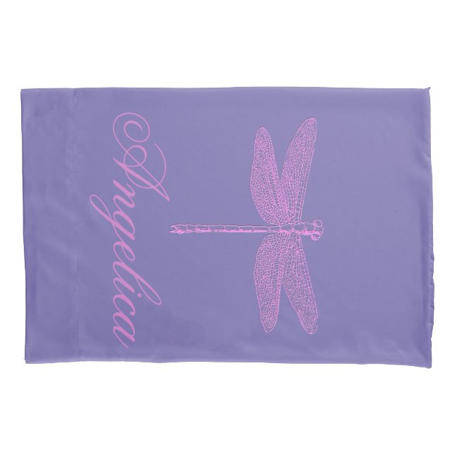 Dragonfly Rosa e Roxo Personaliza (Frente-Esquerda)