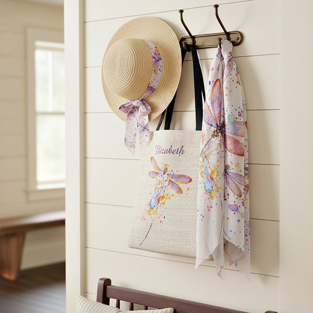 Dragonfly Splatter Tote Bag Personalizada (Criador carregado)