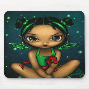 "Dragonling verde" Mousepad
