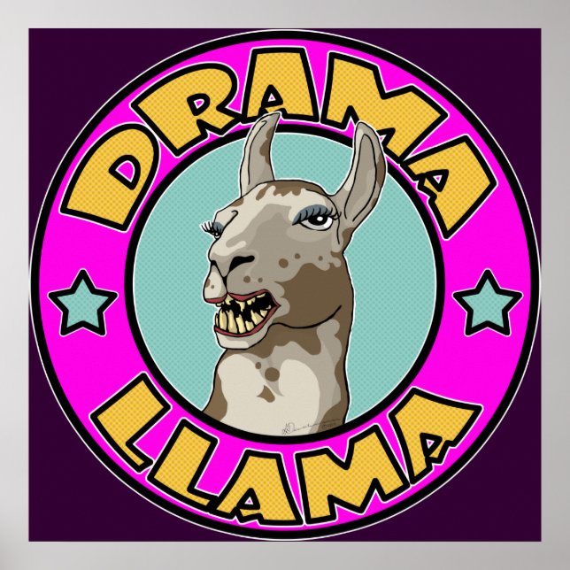 Drama Llama, impressão (Frente)
