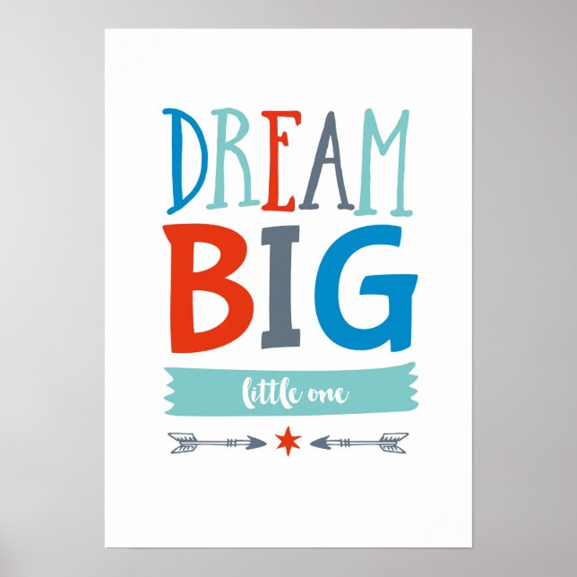 Dream Big Little Boy poster impressão (Frente)