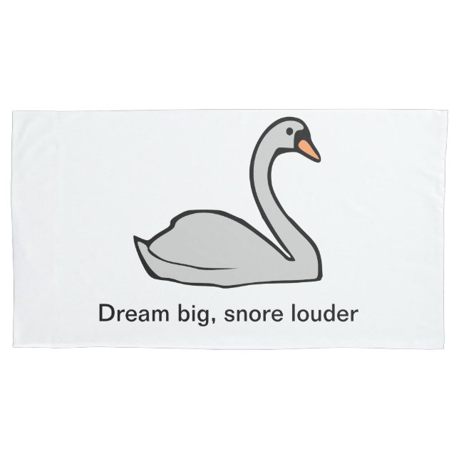 Dream Big, Snore Louder - Cobrir de Travesseiro ci (Frente)