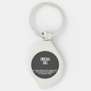 Dream Big Swirl Metal Chaveiro