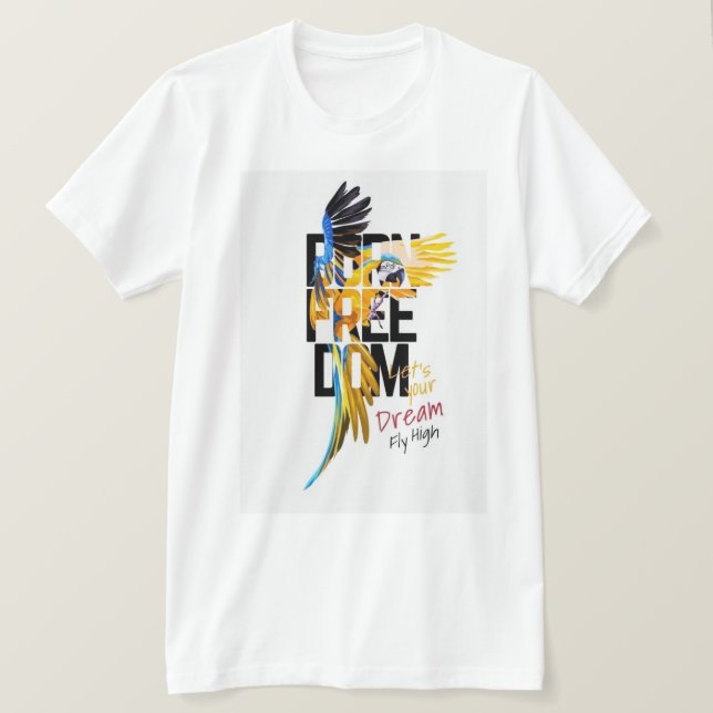 Dream Big T-shirt - Design de tipografia motivacio (Frente do Design)