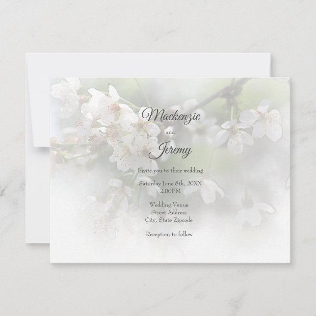 Dream Blossoms 2 Convite (Frente)