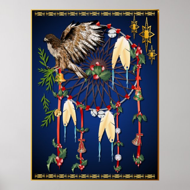 Dream Catcher Poster de Natal (Frente)