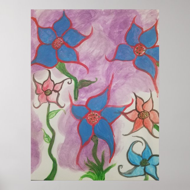 Dream Garden Flowers Poster (Frente)