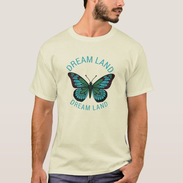 Dream Land Butterfly Graphic T-Shirt (Frente)