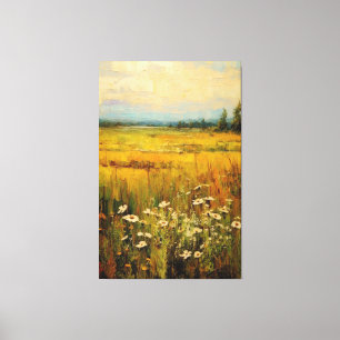 Dream Meadow of Wildflower Oil Painting on Canvas
