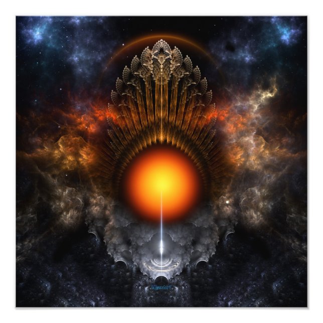 Dream Orb Fractal Art Foto Alargamento (Frente)