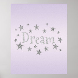 Dream Purple com Poster de Silver Glitter