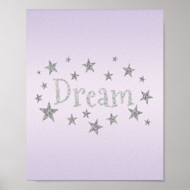 Dream Purple com Poster de Silver Glitter