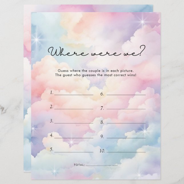 Dreamars Stars Onde Estávamos O Jogo De Chá de pan (Frente/Verso)