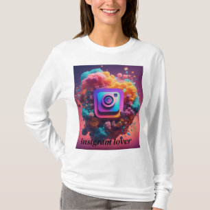 Dreamcolor Watercolor Instagram Logotipo T-Shirt