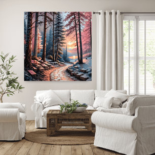 Dreamet Winter Landscape Wall Art Poster