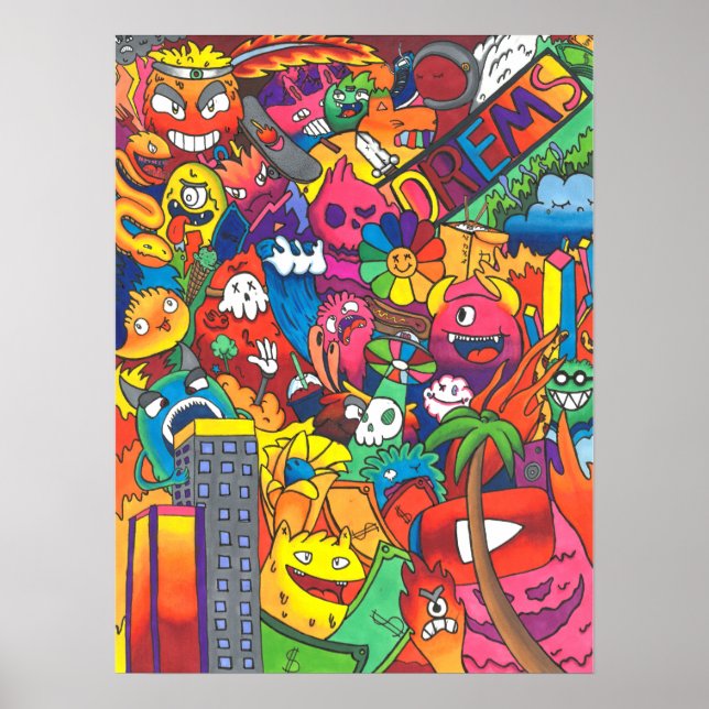 Dreams Doodle Poster (Frente)