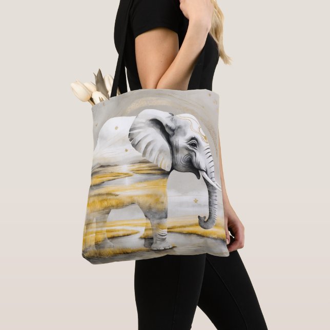 Dreamwoven Guardian Elephant Tote (Close Up)