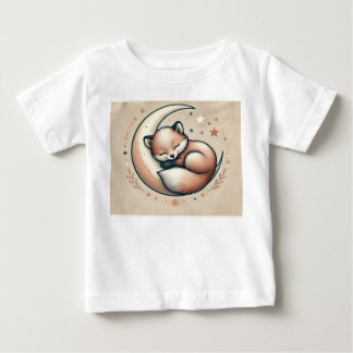 Dreamy Baby Fox T-shirt - Perfeito para os pequeno