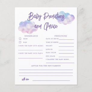 Dreamy Cloud Girl Predictions & Advice Card