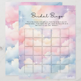 Dreamy Cloud Nine Bridal Bingo Game