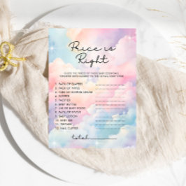 Dreamy Clouds Price é o jogo do Chá de fraldas cer