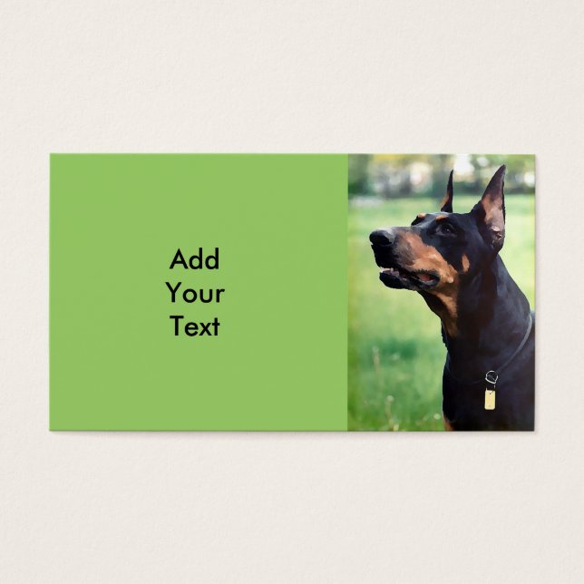 Dreamy Doberman Pinscher Face Painting (Frente)