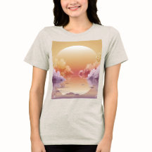 Dreamy Dourado Sunset Illustration T-Shirt