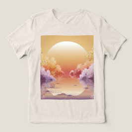 Dreamy Dourado Sunset Illustration T-Shirt