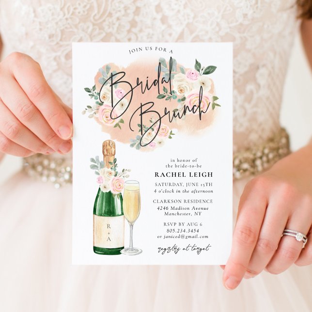Dreamy Floral V2 Bridal Brunch Convite (Criador carregado)
