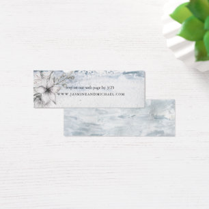 Dreamy Floral Wedding Website Card