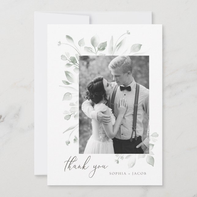 Dreamy Foliage Cartões de agradecimentos (Frente)