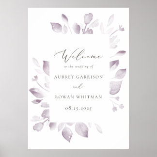 Dreamy Foliage Wedding Poster