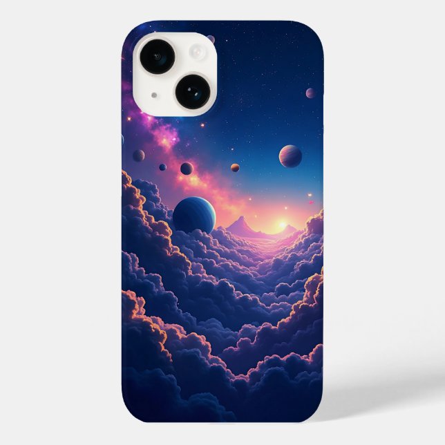 Dreamy Galaxy Space Art capas de iphone (Verso)