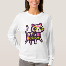 Dreamy Moonlight Cats T-shirt – Cute Night Cat Pat