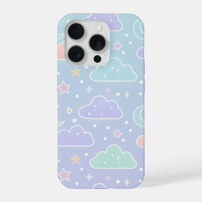 Dreamy Pastel Clouds Phone Case (Verso)