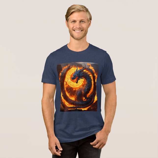 Dreamy Watercolor Dragon T-Shirt (Frente Completa)